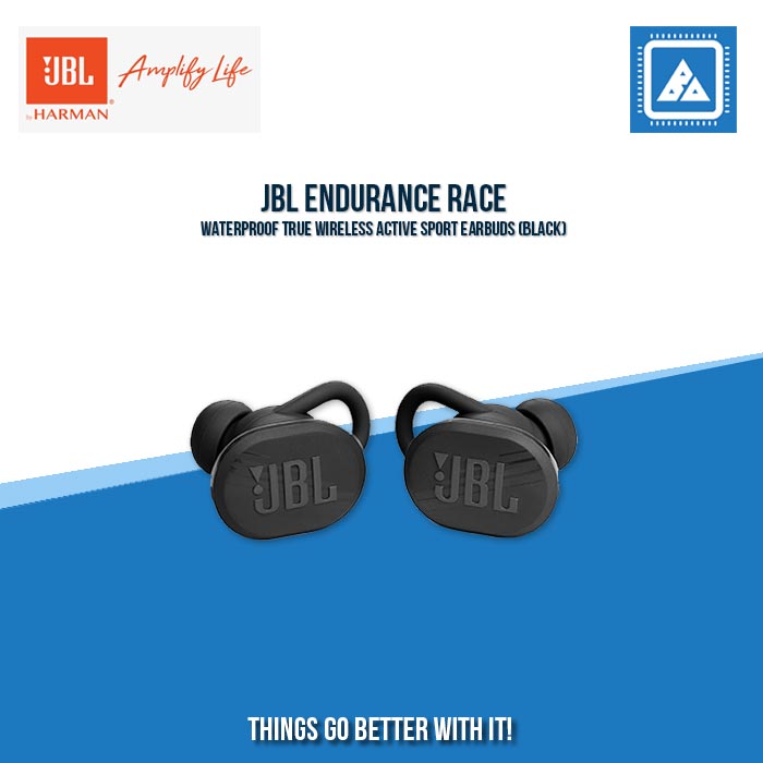 JBL ENDURANCE RACE WATERPROOF TRUE WIRELESS ACTIVE SPORT EARBUDS (BLACK) JBL ENDURANCE RACE WATERPROOF TRUE WIRELESS ACTIVE SPORT EARBUDS (BLACK)